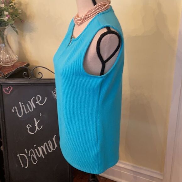 *Calvin Klein* Sz S Textured Stretch Top EUC - Picture 4 of 8